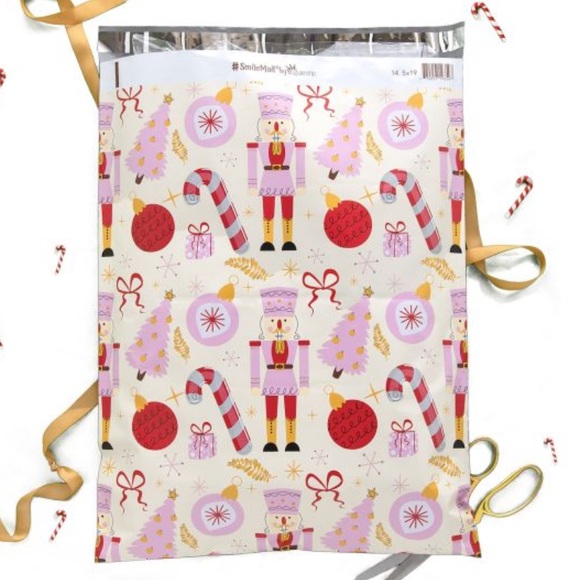 4 SETS LEFT🛍️20 Pink Nutcracker Poly Mailers 10 x 13 inch - Picture 2 of 2